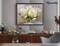 Figured'Art Paint by Numbers for Adults with Frame White Peonies 16"x20" - Craft Art Painting DIY Kit Canvas Already Stretched on a Wooden Frame